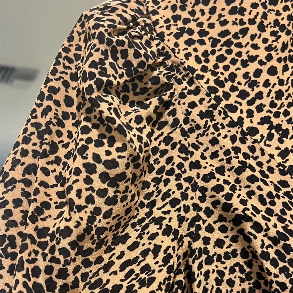 SALONI Leopard Print Dress - Black and Brown - Picture 7 of 10